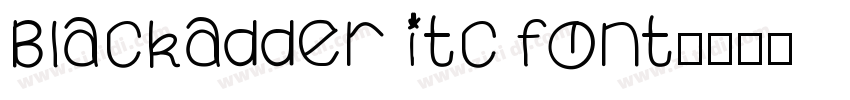 Blackadder itc font字体转换